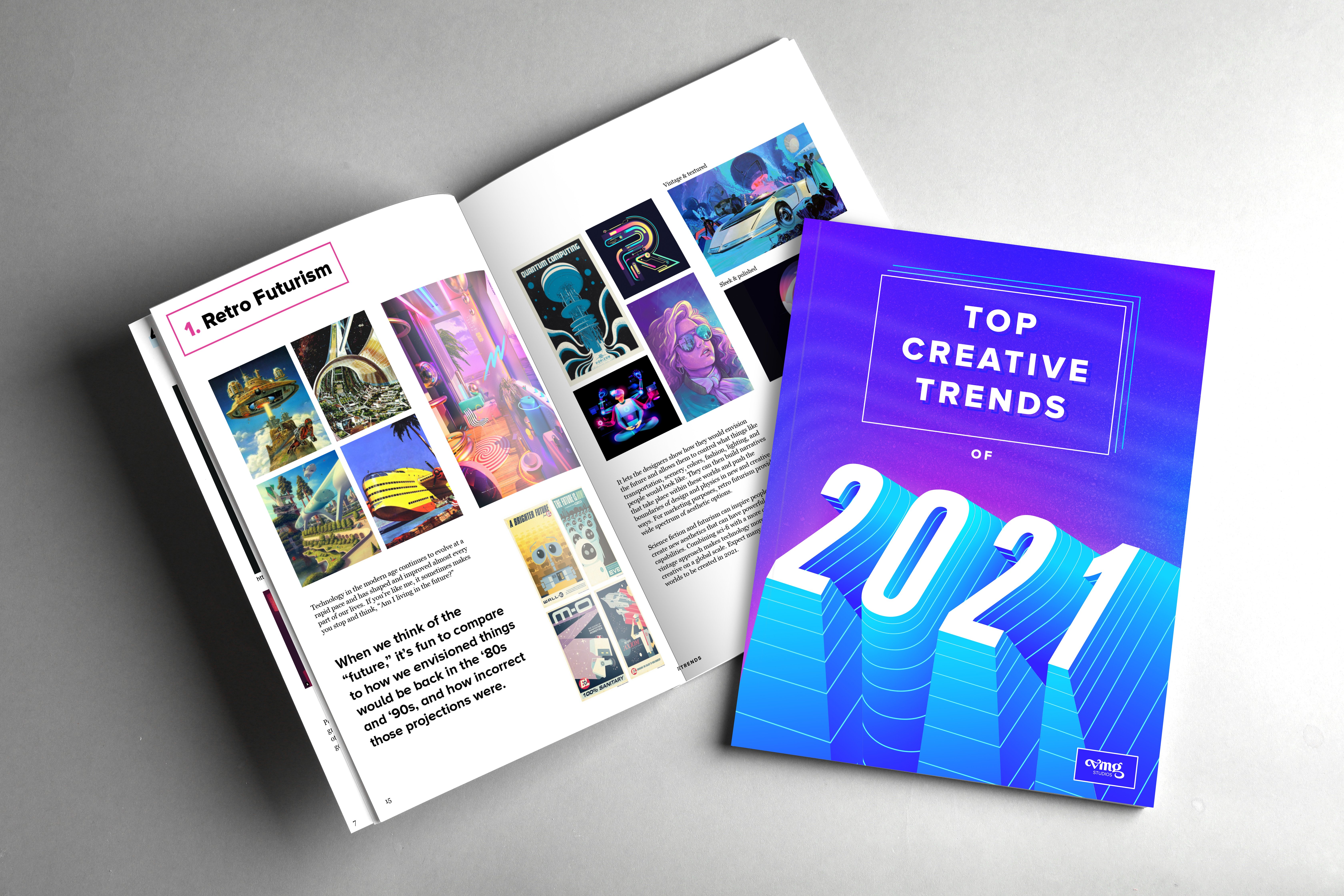 2021 top creative trends eBook presented by VMG Studios