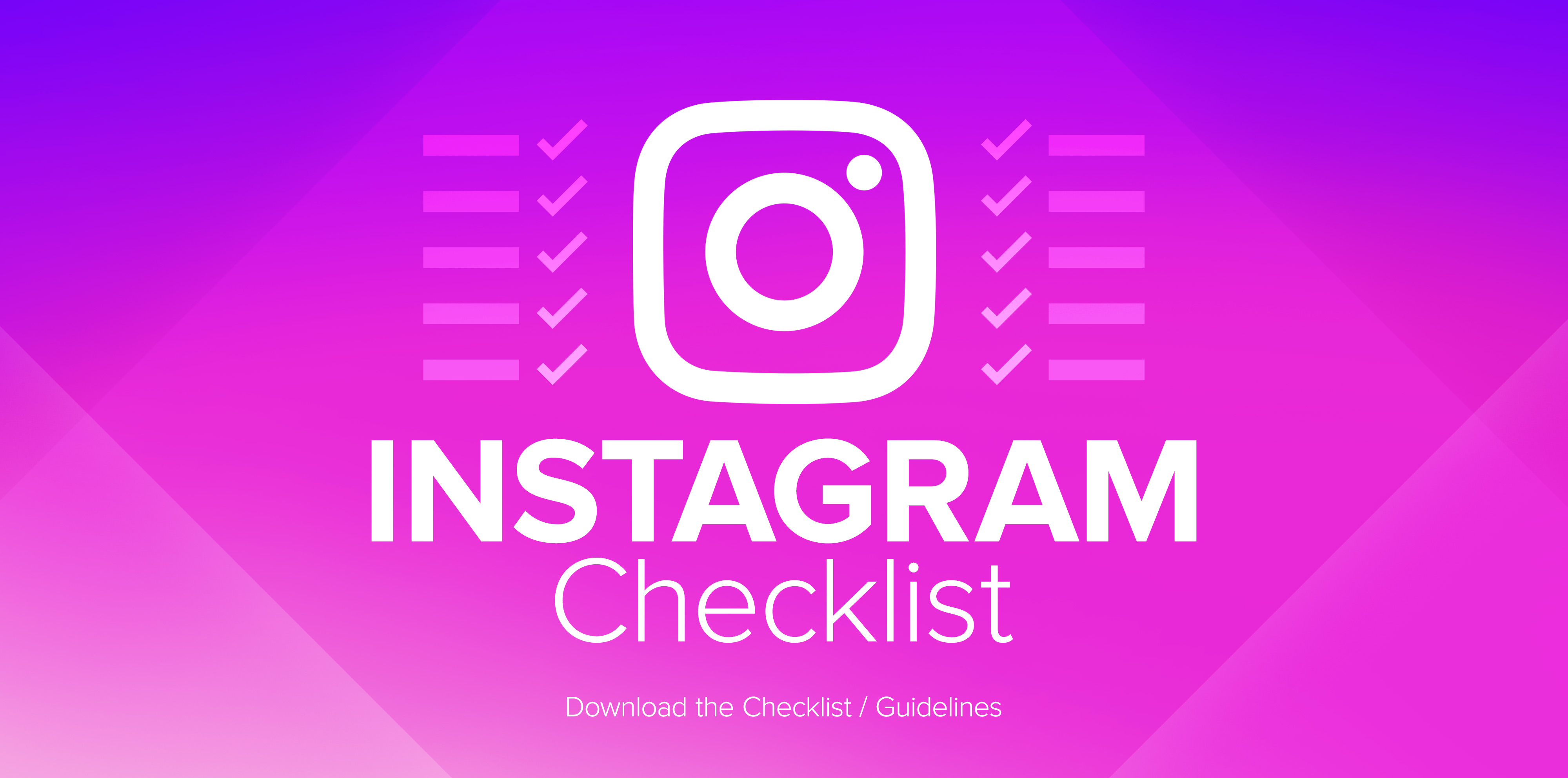 Instagram checklist